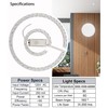45W LED Close to Ceiling Flush Mount Fan Fandelier Retrofit