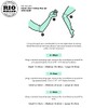 Rio Roller Triple Pad Set, Rose (Medium)