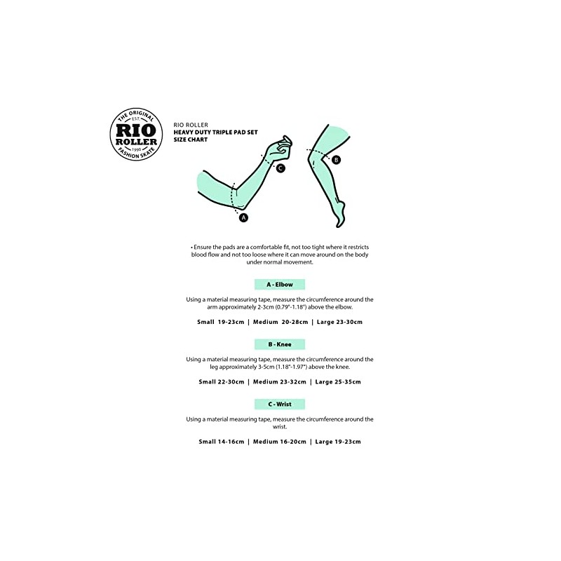 Rio Roller Triple Pad Set, Rose (Medium)