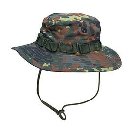 US Army Tropic Camo Hat - Boonie Hat - Slouch Bush Hat - Sloppy Hat - Various Colour and Sizes Available - L, Camouflage
