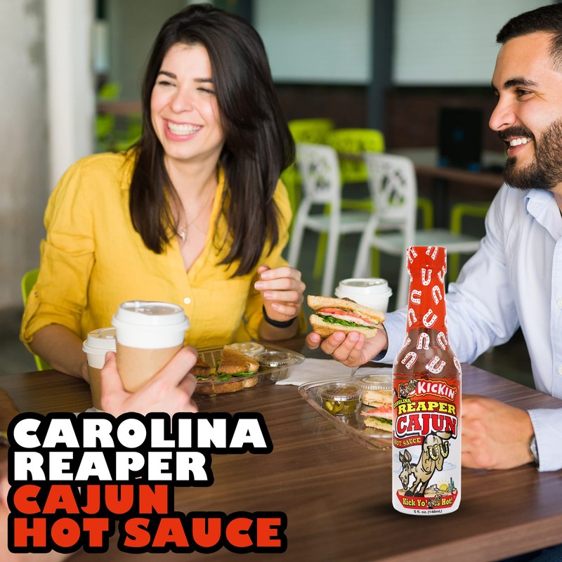 KICKIN' Carolina Reaper Cajun Hot Sauce – Try if you