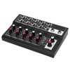 Portable Multifunctional FiveChannel Stereo Audio Sound Mixer Compact