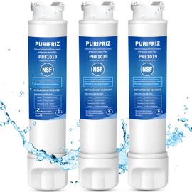 PURIFRIZ 3 Pack RWF5800A Refrigerator Water Filter Compatible with Frigidaire EPTWFU01, EWF02, Pure Source Ultra II, 6 Month / 300 Gallon