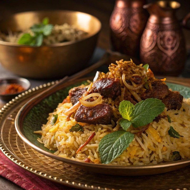 Shan Karachi Beef Biryani Recipe and Seasoning Mix 2.11 oz