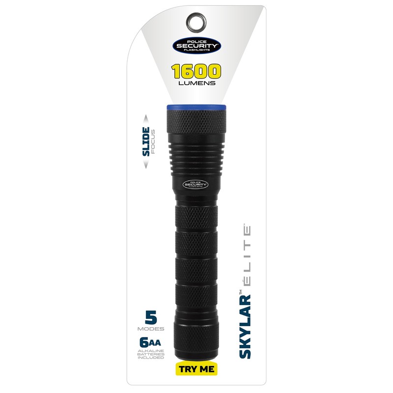 Police Security Skylar Flashlight, 6AA