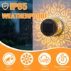 Bajorp Decorative Solar Mandala Lights,Solar Powered Outdoor Deck Step Wall