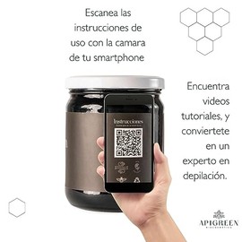 APIGREEN - CERA ESPAÑOLA 400GRS | DEPILACIÓN PARA HOMBRES BARBA, BIGOTE, NARIZ, ESPALDA, OREJAS - | DEPILA SIN DOLOR | EFICAZ EN TODO TIPO DE VELLO