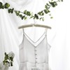 Harbour Housewares Padded Satin Clothes Hangers - White - Pack
