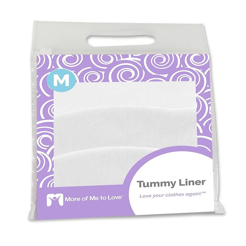 Cotton Tummy Liner, Medium, White, 3-Pack by More of Me
