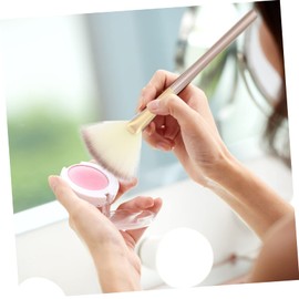 Baluue 2sets Makeup Kit 6 Brushes Contouring Powder Blush Fan Shape Manmade Fiber Smooth Surface Travel Size Safe Comfortable 3pcs*2