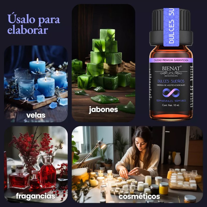 Bienat Aromaterapia Mezcla De Aceites Esenciales Dulces Sueños I 10ml