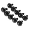 dophee 60Pcs Black Plastic Safety Eyes with Washers, Craft Eyes,