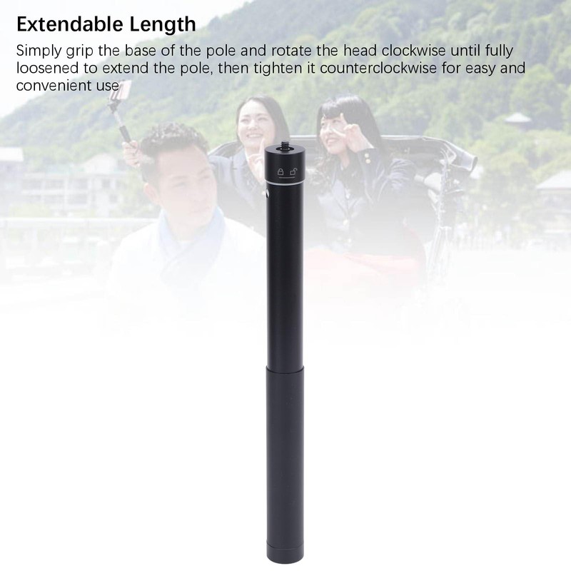 Lightweight Aluminum Alloy Selfie Stick, Extendable Pole for Phones, Cameras,