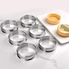 Guowall Crumpet Rings, Circular Double Rolled Edges Tart Rings, Stainless