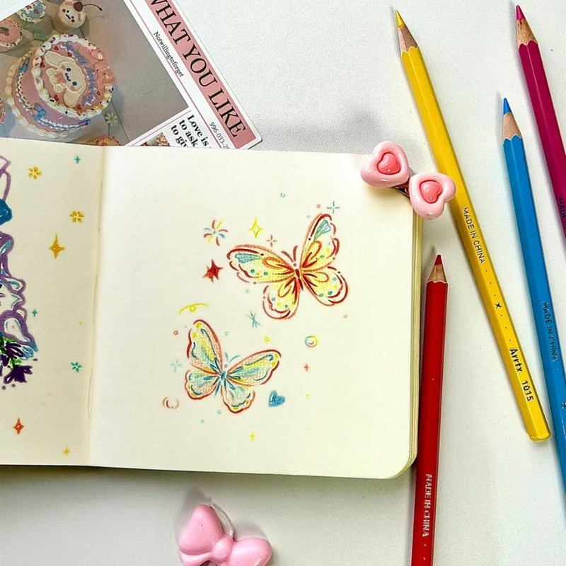 Mifuner Small Square 5x5 80gsm Mini Notebooks Blank Pages Sketchbooks