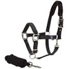Mark Todd Deluxe Padded Headcollar With Lead Rope Full Black