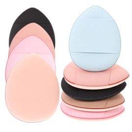 FOMIYES 25 Talquera con Borlas Para Polvos Faciales Puff De Maquillaje Con Correa Para Dedo Esponja Para Corrector De Ojeras Y Base En Polvo Uso Diari