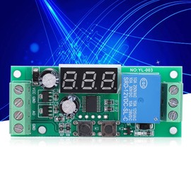 Voltage Monitoring Module, DC Voltage Detection Module, Digital Display, High Precision Relay, Electronic Components, DC 12V, Small Size