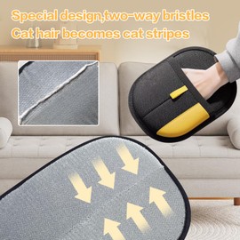 IGRARK Rhino Ben Pet Hair Remover, Reusable Electrostatic Pet Hair Remover,Double Sided Pets Grooming Gloves,for Cat,Dog,Clothing,Couch,Furniture,Carpet,Car Seat