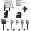 T-SUN Solar Spot Lights Color Changing LED Outdoor Garden Pathway