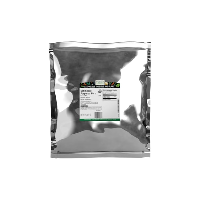 Frontier Co-op Organic Echinacea Purpurea Herb, Cut and Sifted -