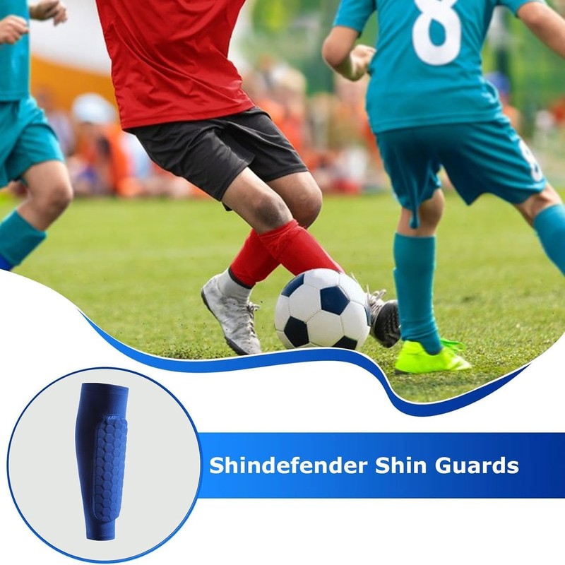 2Pack Soccer Shin Guards Shin Pads,IGUGIG Calf Compression Sleeve with