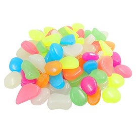Remarks Japan Luminous Stones, Luminous Stones, Luminous Stones, Luminous Stones, 100 Pieces, Colorful, Dark Glowing, Aquarium, Gardening, Energy Saving Accessories
