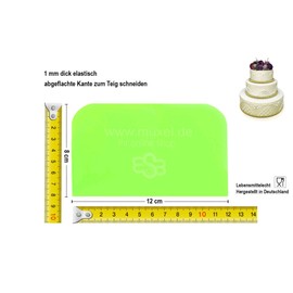 Muxel Simple Dough Card, Set of 24 Dough Scrapers, Spatulas or Cream Scrapers