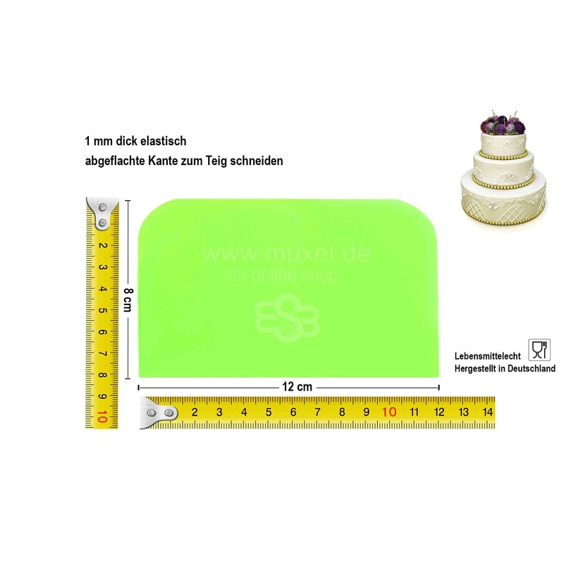 Muxel Simple Dough Card, Set of 24 Dough Scrapers, Spatulas