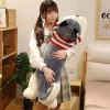 Jextech Perro Peluche 100cm Husky Lobo Con Sueter Juguete Regalo