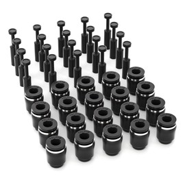 TAILONZ PNEUMATIC 6 mm Plastic Push-Fit and Pneumatic Cap Fitting PP+PPF6 (Pack of 40)