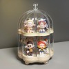 Lotheove Dolls Display Case Figure Toys Storage Box Transparent Blind
