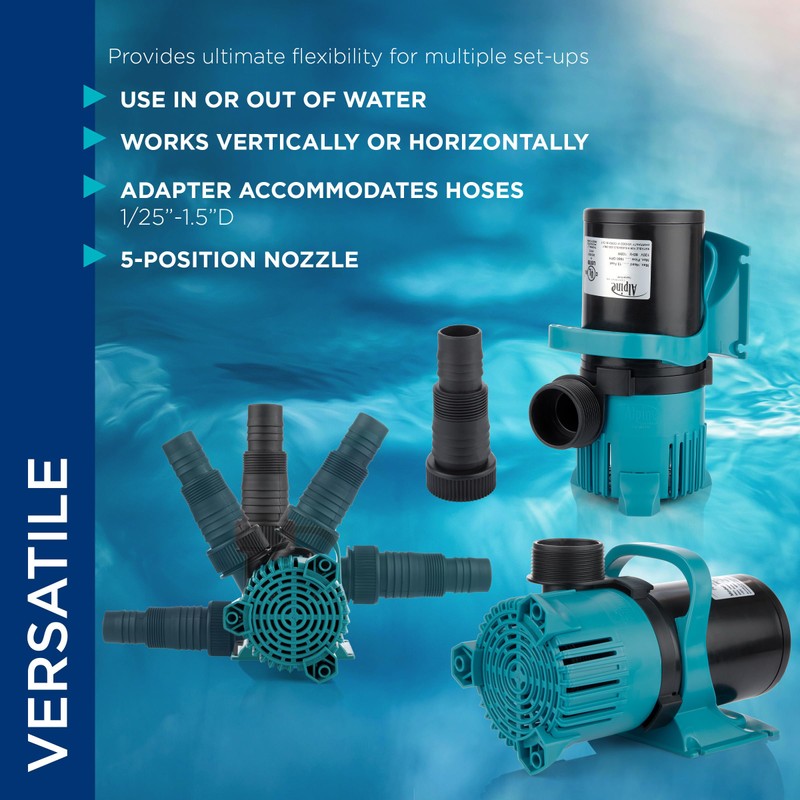 Alpine Corporation PEG3000 | 3000 GPH Vortex Energy-Saving Submersible Pump