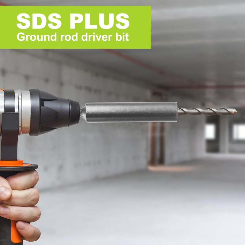 Yougfin 3/4" SDS Plus Ground Rod Driver for 5/8 Inch