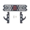 Shadow Cutlery Sword Wall Mount Katana Display Wood Red Felt