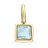 Joacii 14K Gold Plated Birthstone Cubic Zirconia Pendant Paper Clip