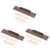 Mikinona 3sets Ukulele Saddle Nut Set Height Bridge Accessories for
