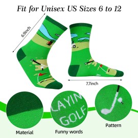 Nirohee Golf Gifts for Men, Women Golf Socks Funny Golf Gifts Fathers Day Dad Gifts Funny Novelty Socks for Men Golfers Friends Dad Uncle