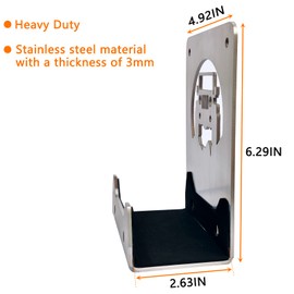 Su ying Heavy Duty Door Hanger Bracket for Garage Wall - Heavy Duty Utility Hook for Wall Mount Ladder Storage.Fit for Jeep Wrangler Door Hanger Bracket(Bright Silver（Pack of 2）)