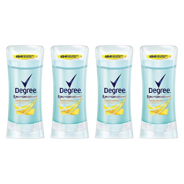 Degree MotionSense Antiperspirant Deodorant, Fresh Energy, 2.6 Ounce (Pack of 4)