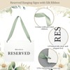12 Pcs Reserved Seating Signs for Wedding Ceremony,Sage Green
