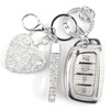 YIKECASE Key Fob Cover with Diamond Keychain Car Key Holder