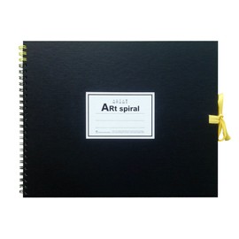 Maruman S313-05 F3 Art Spiral Sketchbook, Thick Drawing Paper, Black, 24 Sheets
