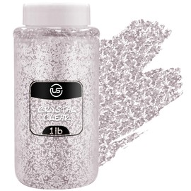 Glitter - 1 LB/16OZ Crystal Clear Fine Glitter Shaker, Glitter for Resin, Glitter for Crafts, Fine Glitter for Scrapbooking and Art and Craft Supplies, Ultimate Glitter for Tumblers - Bulk Glitter