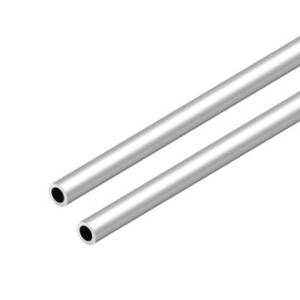 VictorsHome 6063 Aluminum Round Tube, 14mm OD 2mm Wall Thickness 300mm Length Metal Seamless Straight Tubing for DIY Crafts Model 2pcs