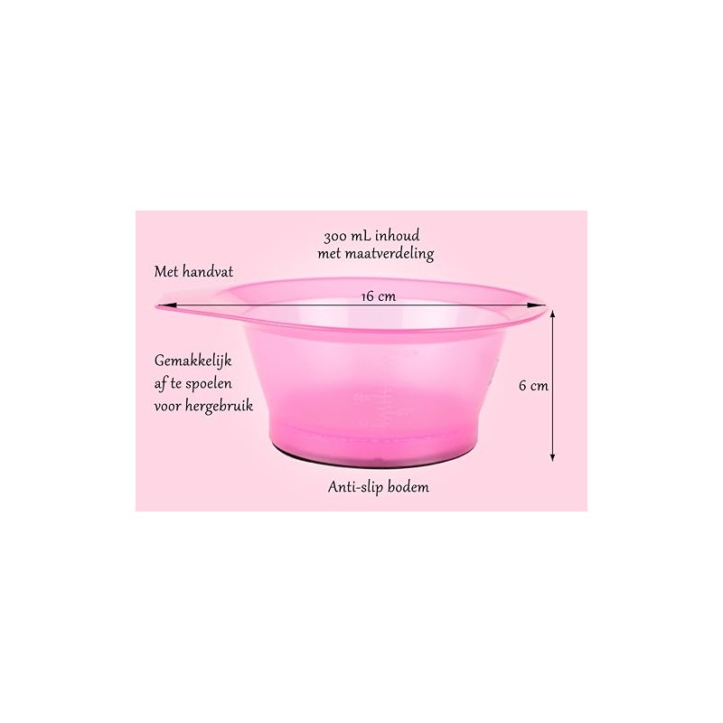 Hair Dye Set 7 Pieces Pink