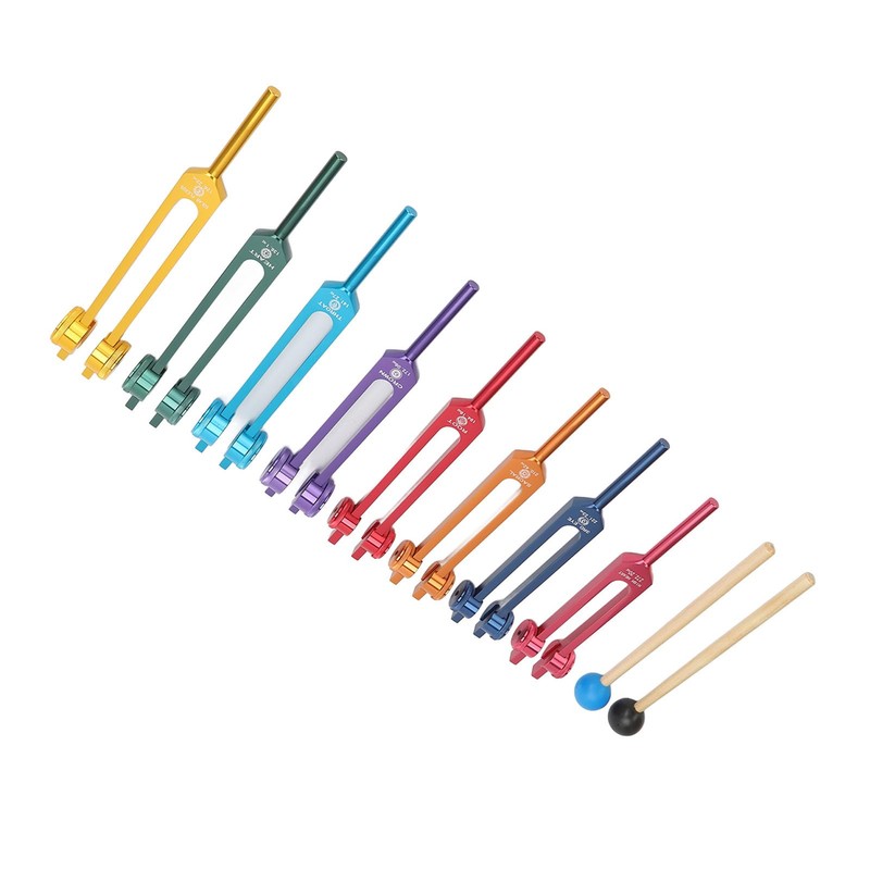 Tuning Fork, Long Vibrations, Aluminium Alloy Wooden Mallets, Resonant Tuning