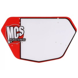 MCS BMX NUMBER PLATE PRO (LARGE) RED