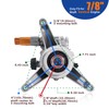 TOOLCY 7/8" Shaft Vertical Pressure Washer Pump - Max 3100