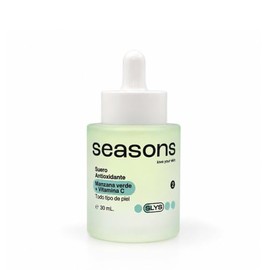 Seasons Love Your Skin - Suero Facial Antioxidante e Iluminador Manzana Verde  Vitamina C (30 ml)  Serum Facial Lero con cido Hialurnico, Aclara...   
